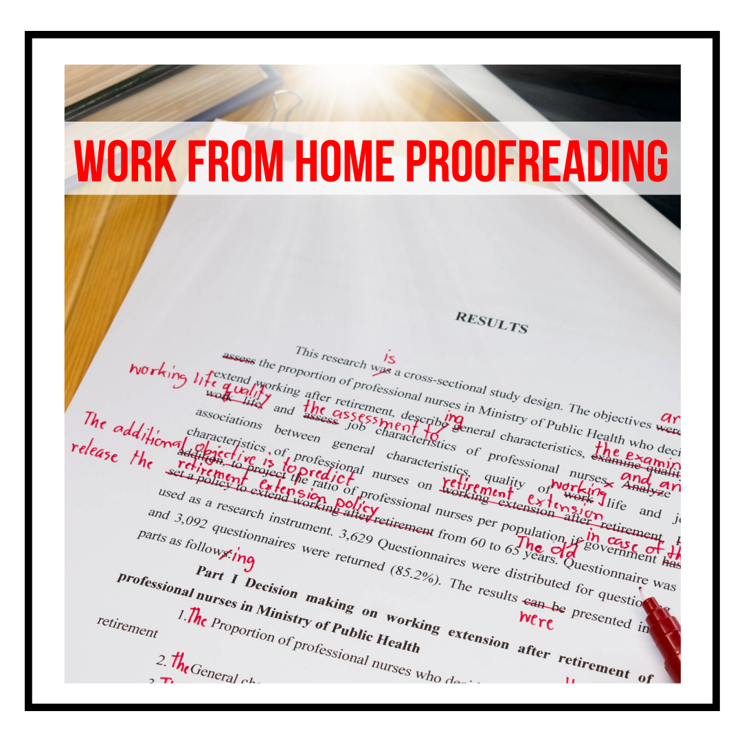 Make Money Proofreading | Work From Home